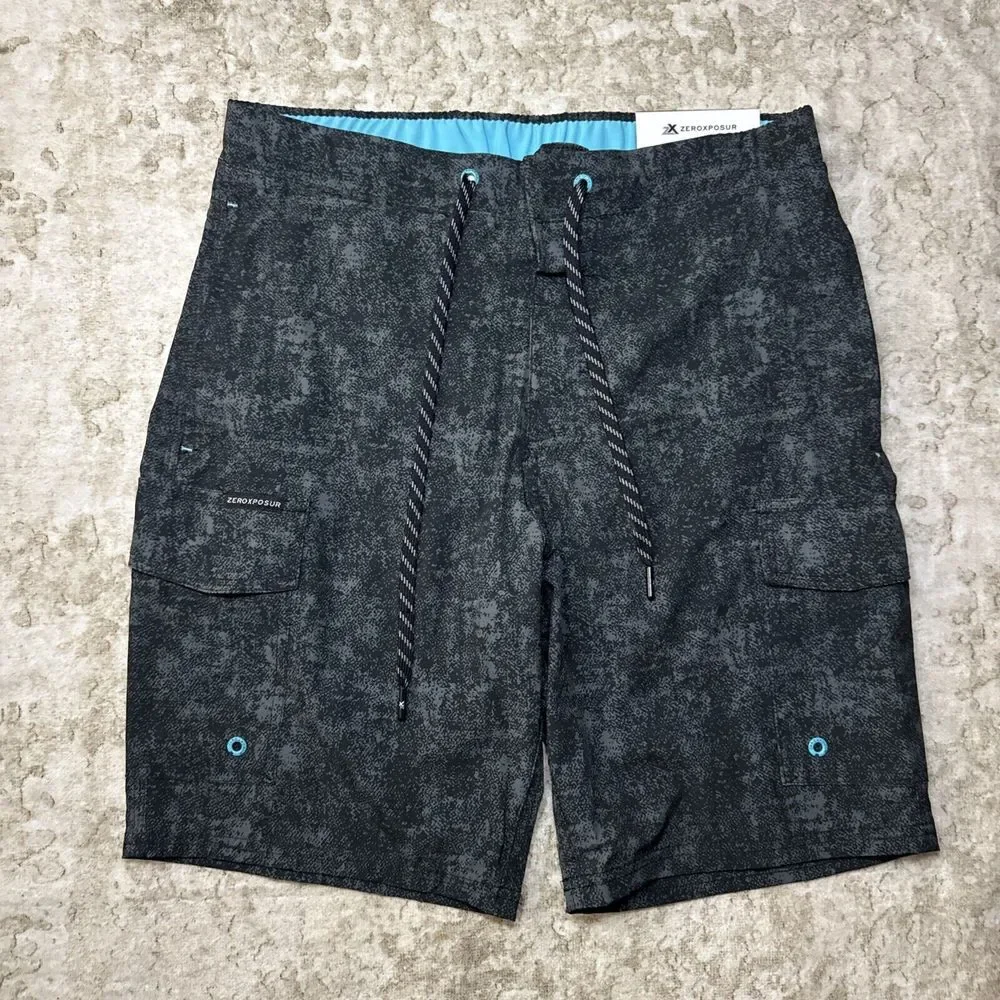 ZeroXposur Swim Trunks UPF‎ 50+ Comfort Liner Recycled Small